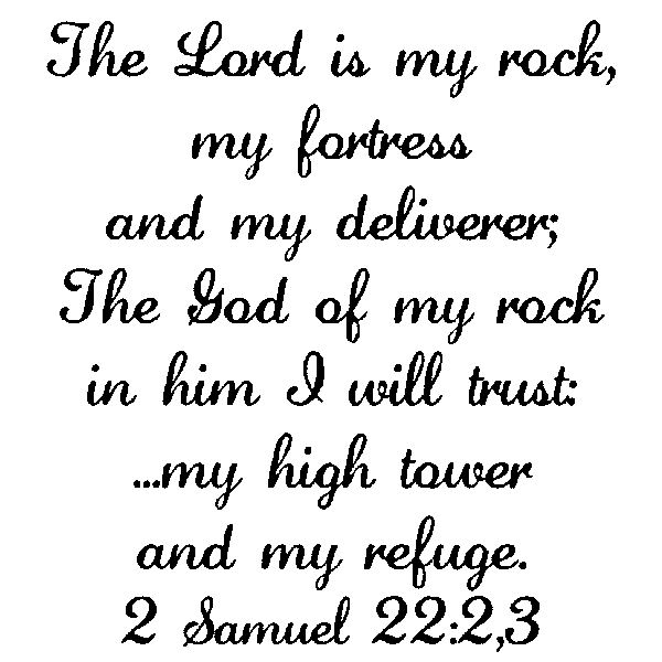 G 2119 The Lord is My Rock | Purple Daisy Design | Purple Daisy Design