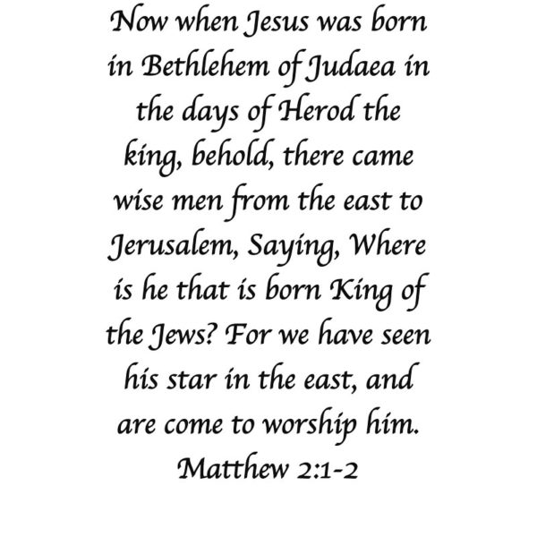 M 2315 Matthew 2: 1-2