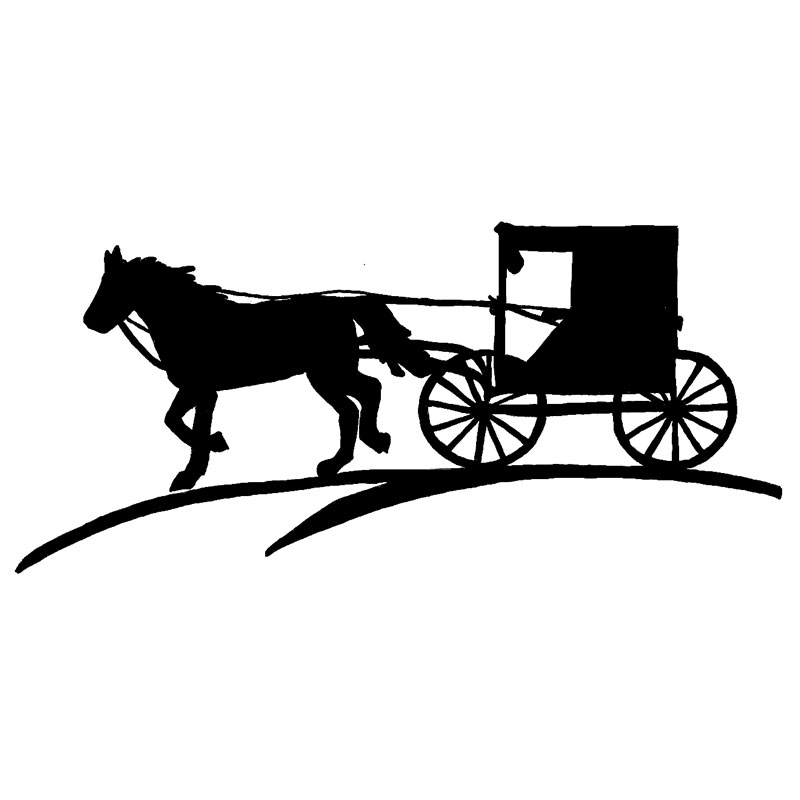 C 2410 Silhouette Horse & Buggy