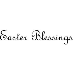 A 2054 Easter Blessings (French Script)