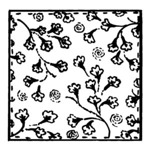 C 2351 Baby's Breath Fabric Square