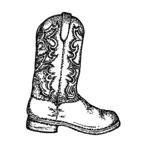 E 2387 Cowboy Boot