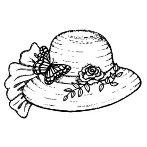 2415 Hat with Butterfly
