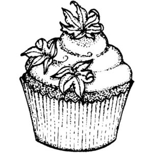 E 1016 Leaf Cupcake