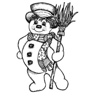 H 2221 Snowman with Scarf