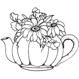 J 864 Daisy Teapot