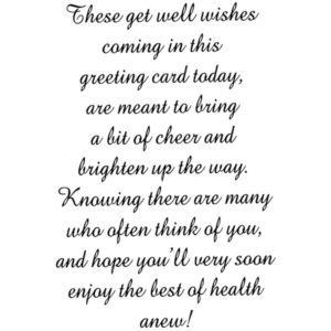 M 160 Get Well Wishes