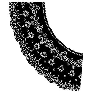 R 2219 Lace Fan Stamp