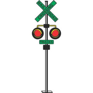 G 2688 RR Xing sign $5.90