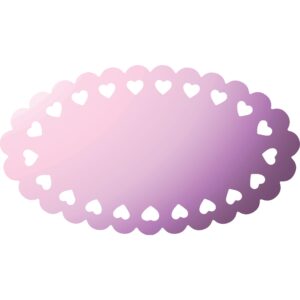 DIE 7252 Scalloped Oval Hearts