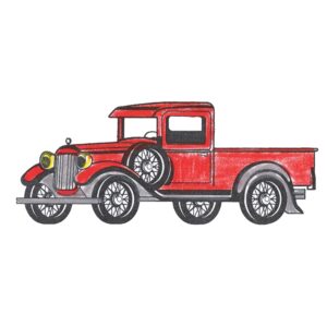 O 2764 Antique Truck #1 (Spare Tire)