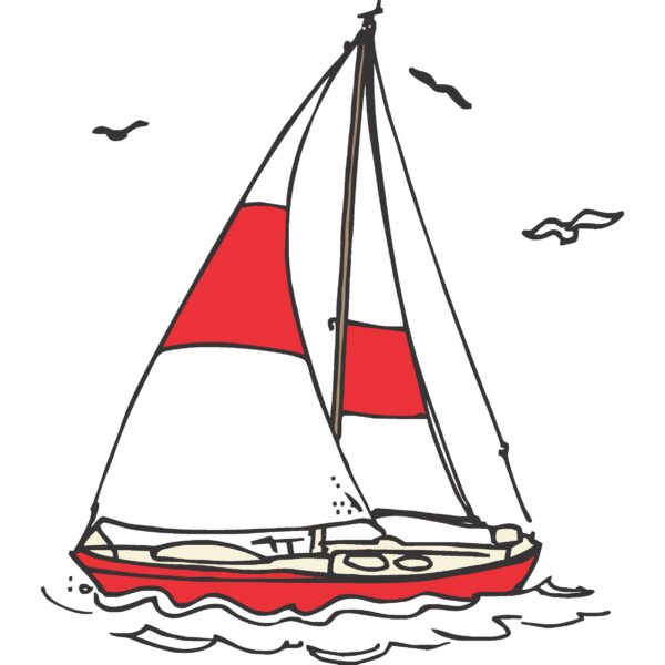 887DRS Small Sailboat