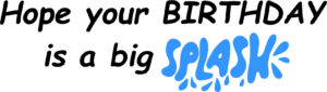 K 2873 Big Birthday Splash $7.50