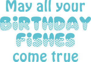 L 2874 Birthday Fishes $7.90