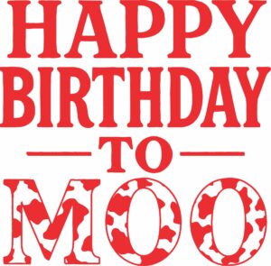 L 2898 Birthday Too Moo